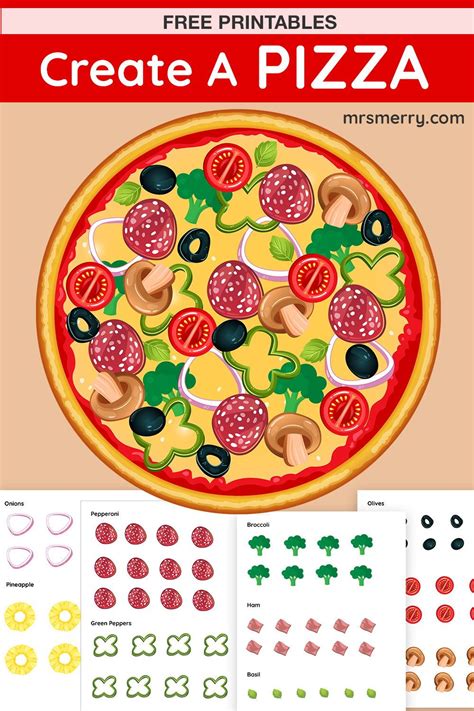 Free Printable Pizza Worksheets
